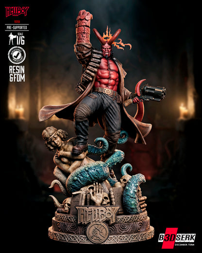 Hellboy Statue 3D-Printed Kit