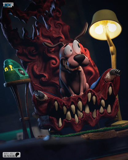 Courage The Cowardly Dog Statue