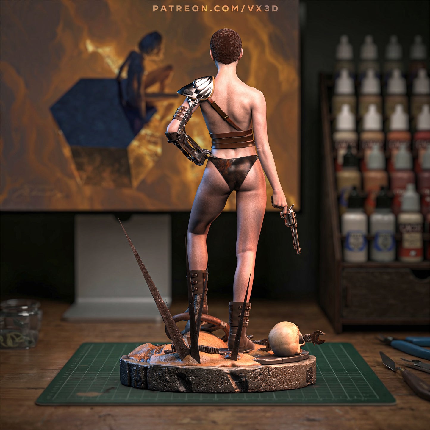 Furiosa Statue 3D-Printed Kit