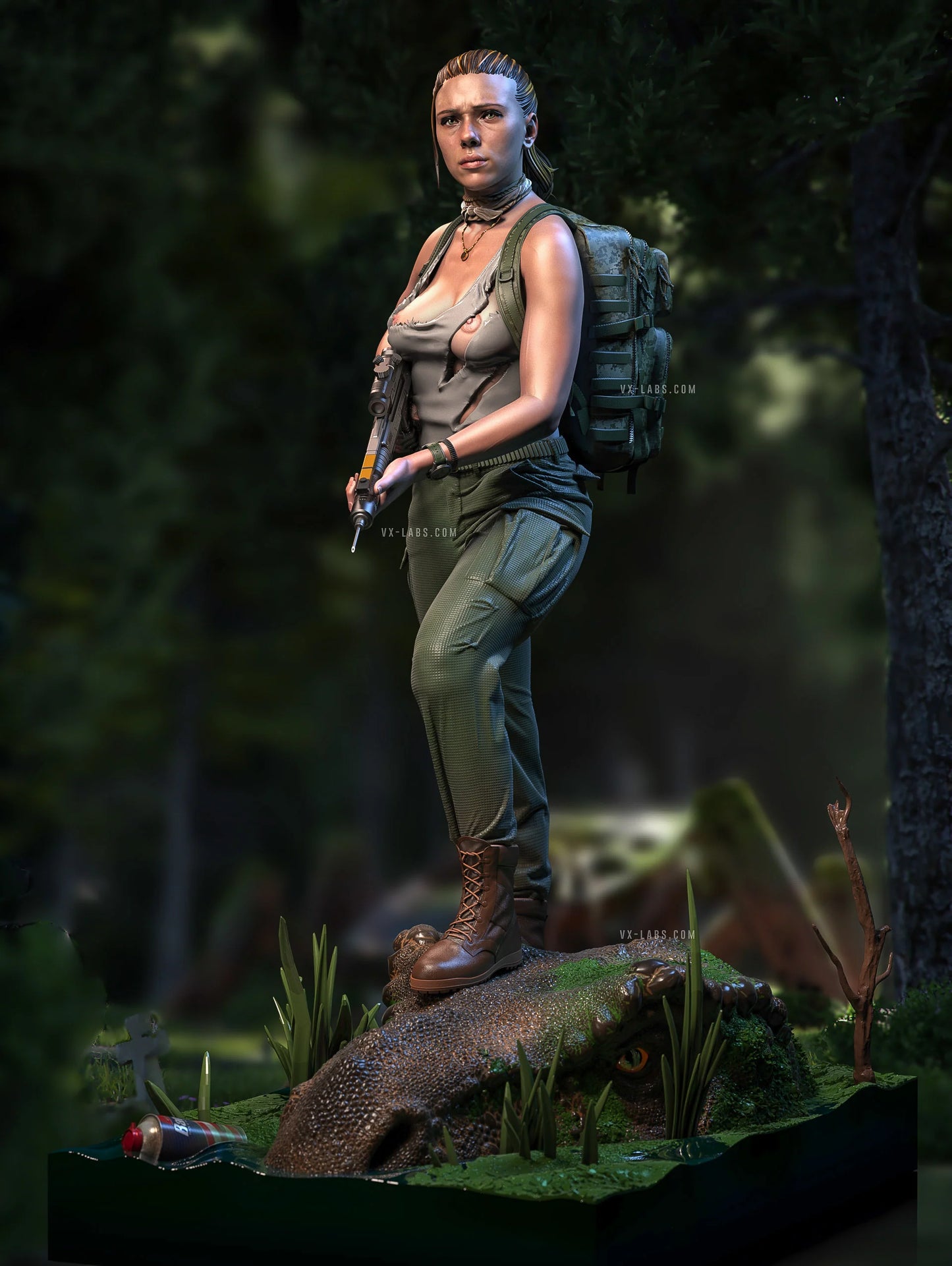 Zora Bennett Jurassic World Rebirth Statue