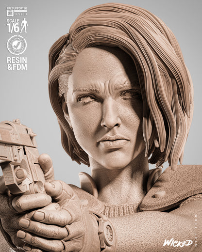 Jill Valentine Statue 3D-Printed Kit