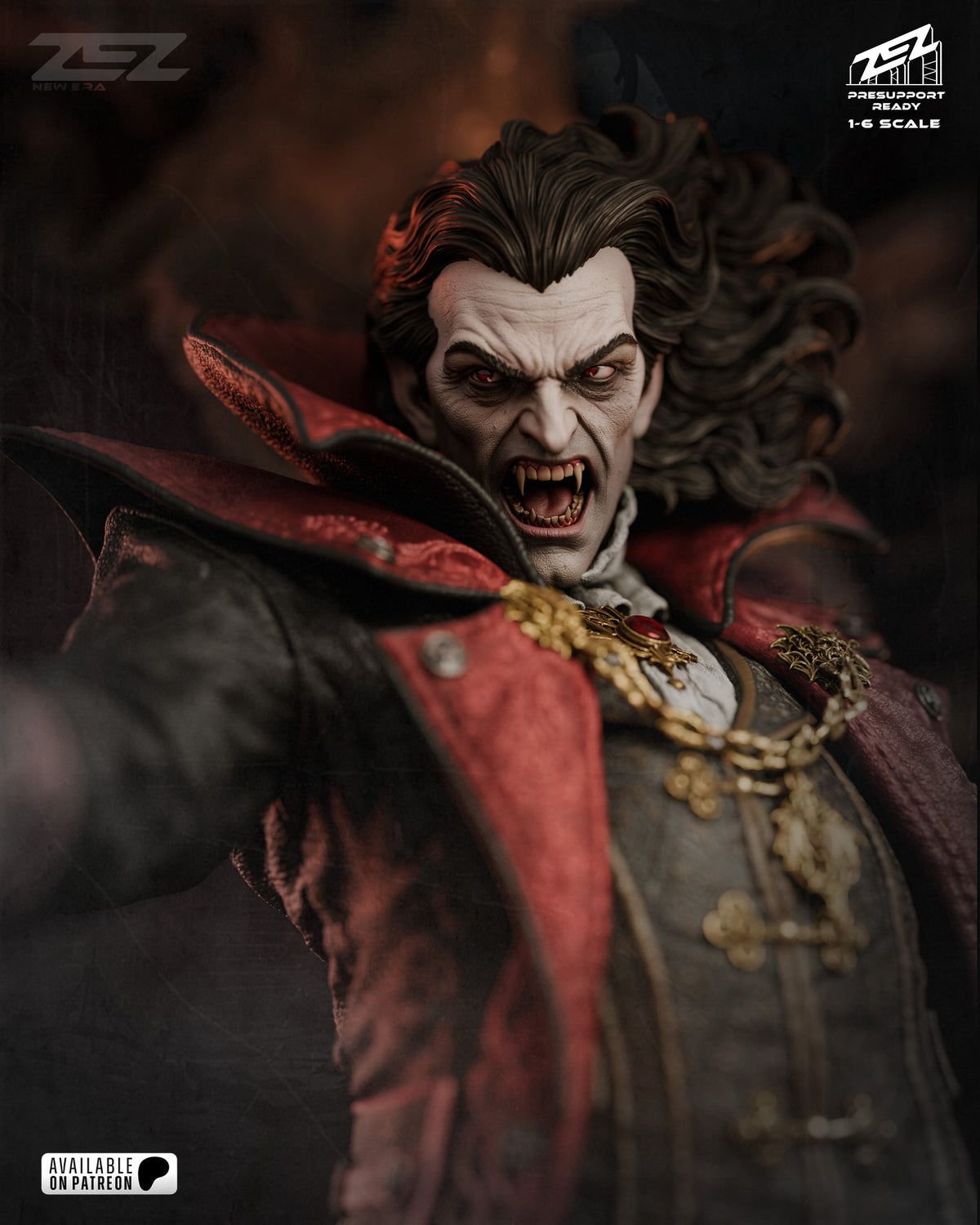Dracula Statue 3D-Printed Kit