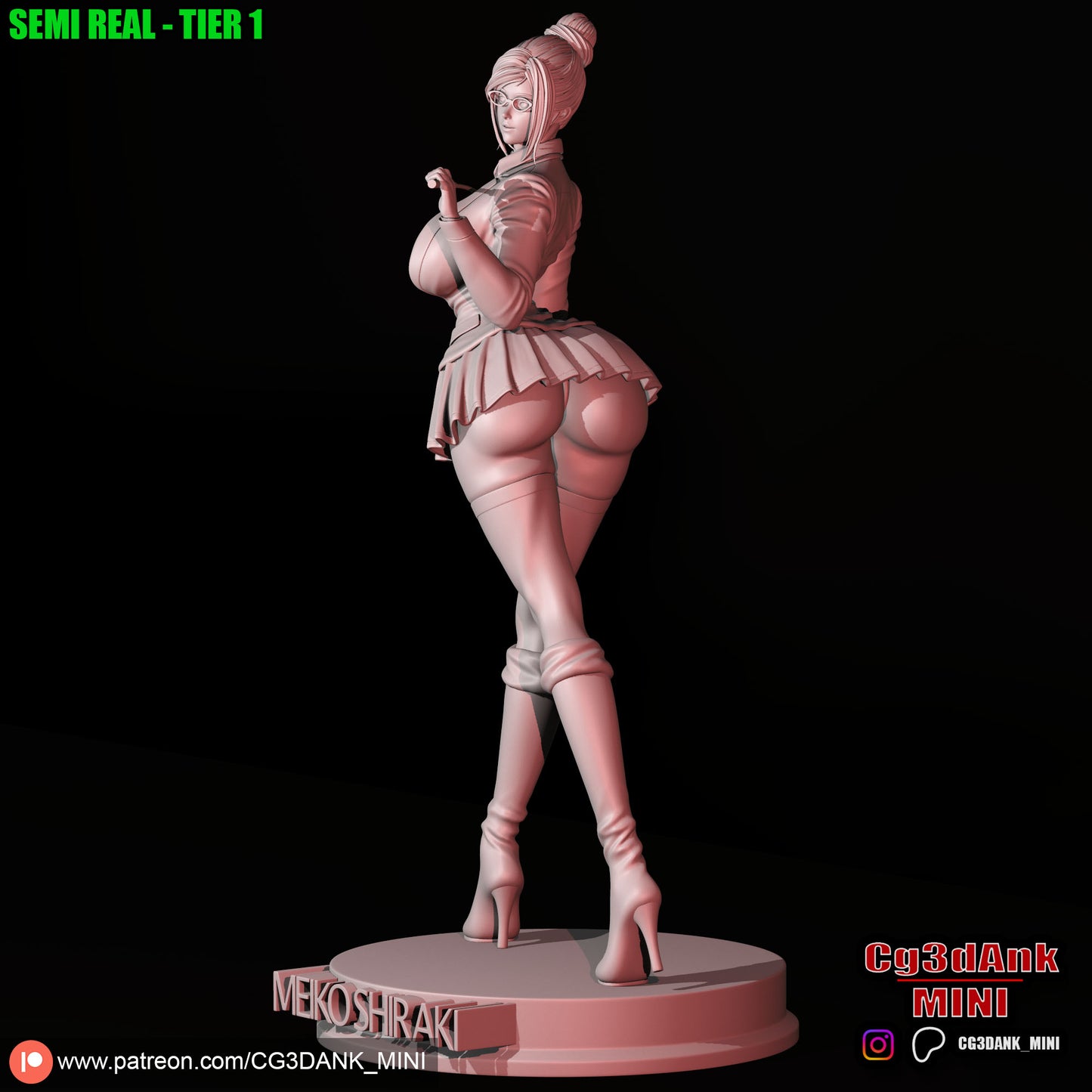 Meiko Shiraki Statue 3D-Printed Kit