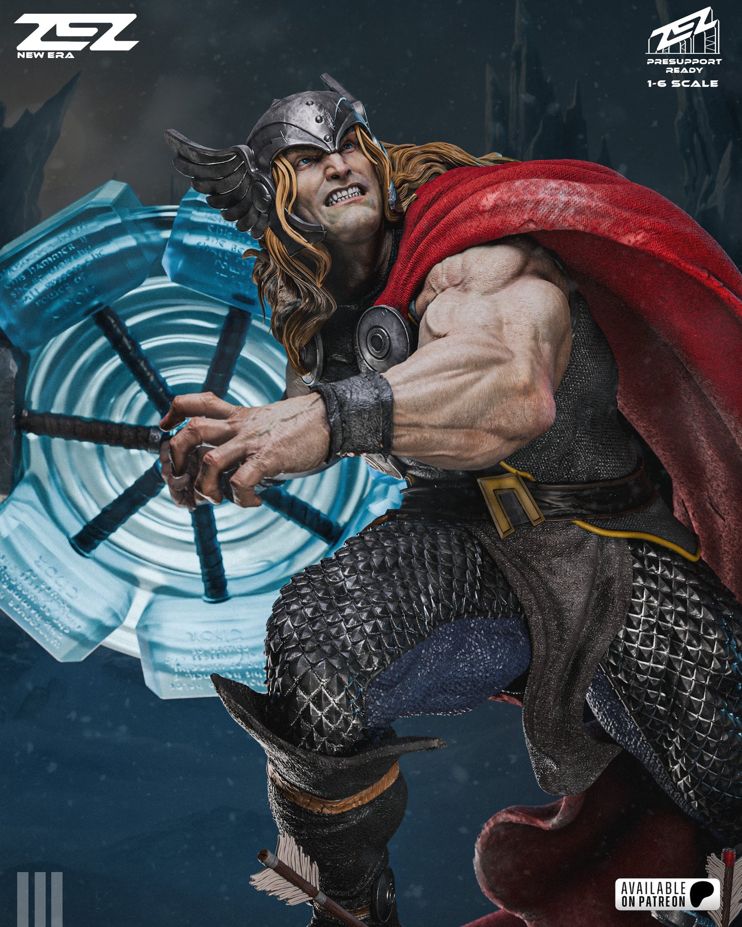 Thor Statue 3D-Printed Kit