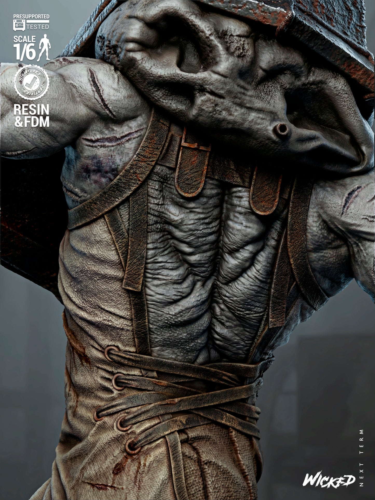 Pyramid Head Statue 3D-Printed Kit