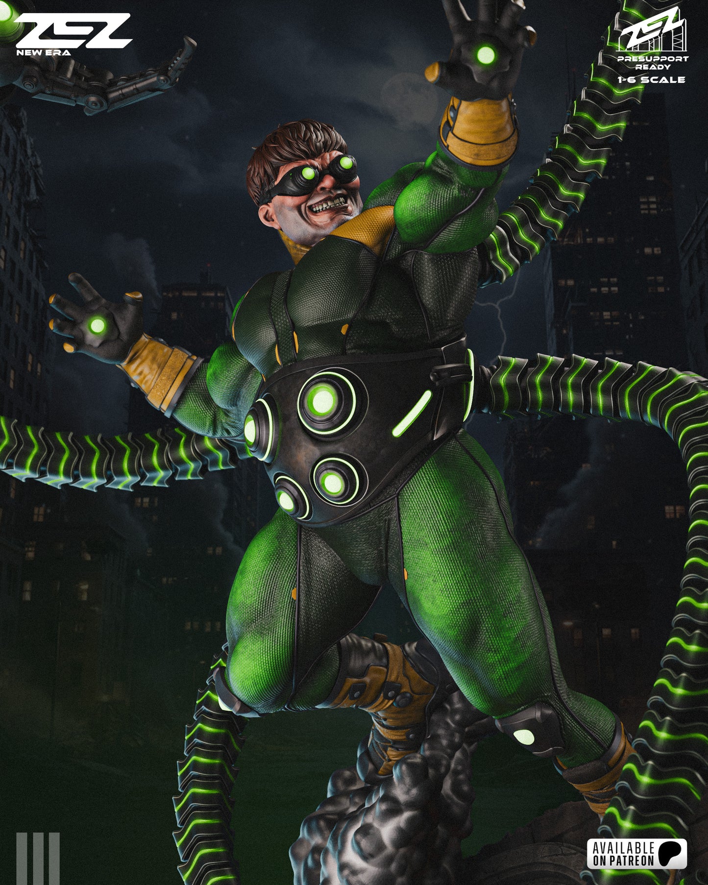 Doc Ock Statue 3D-Printed Kit