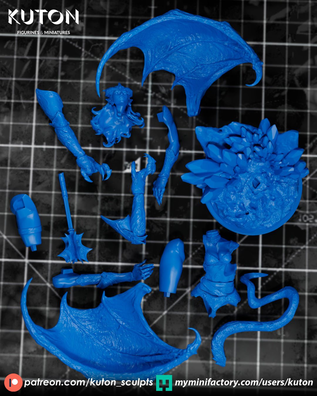 Nyssara Statue 3D-Printed Kit