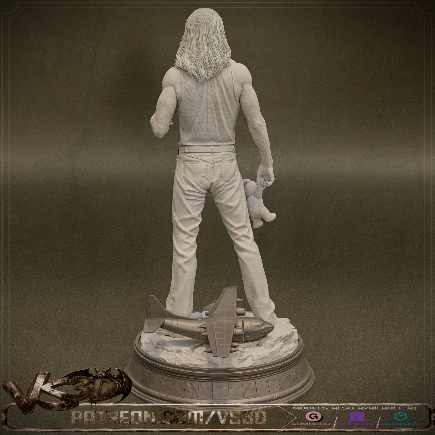 Cameron Poe Con-Air Statue 3D-Printed Kit