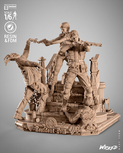 Resident Evil Diorama 3D-Printed Kit