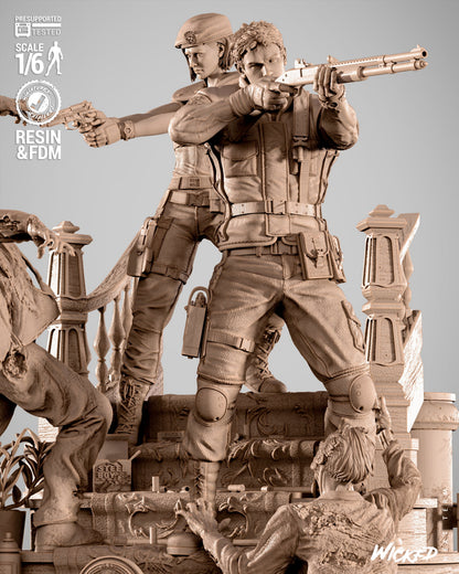Resident Evil Diorama 3D-Printed Kit