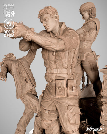 Resident Evil Diorama 3D-Printed Kit