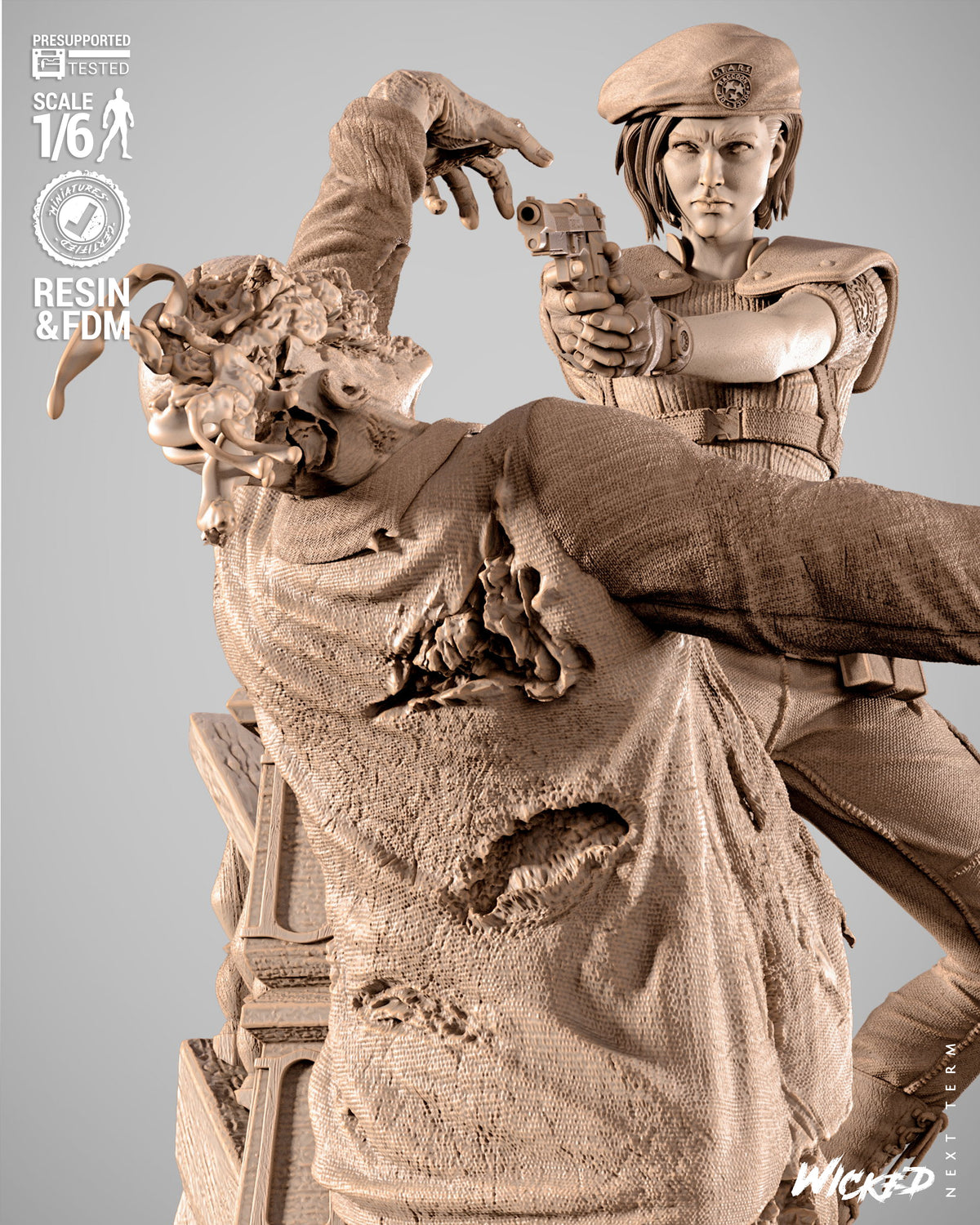 Resident Evil Diorama 3D-Printed Kit