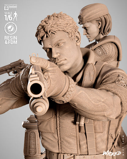 Resident Evil Diorama 3D-Printed Kit