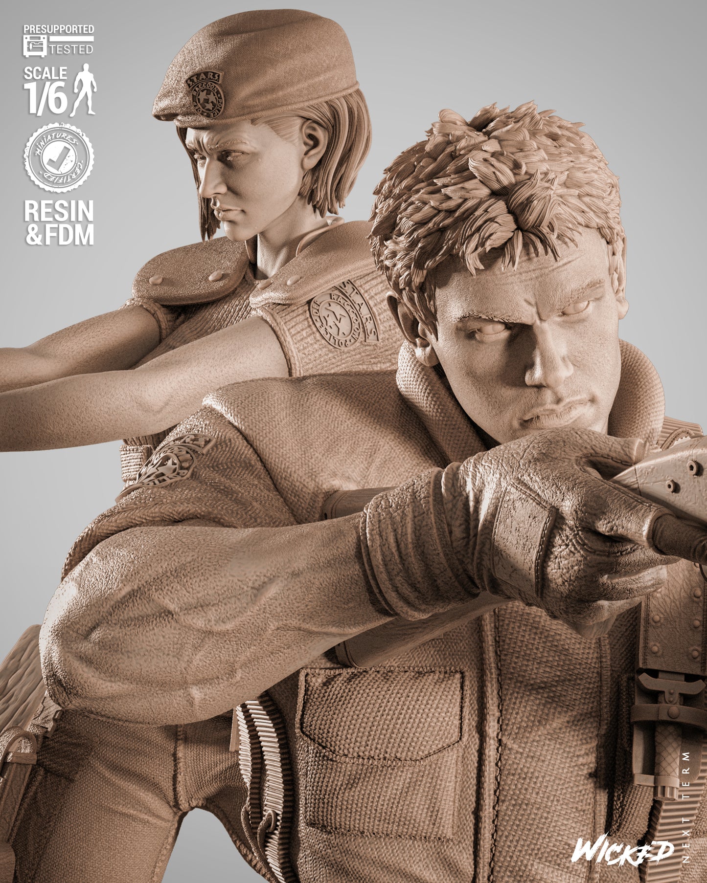 Resident Evil Diorama 3D-Printed Kit