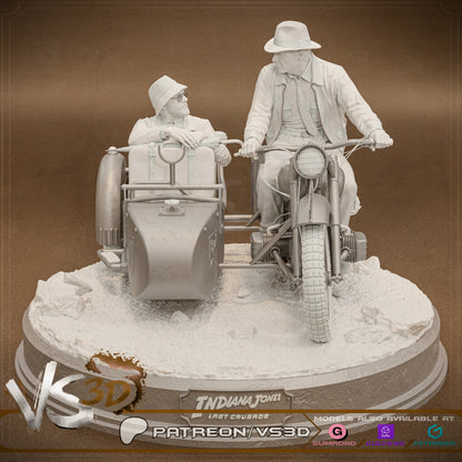 Indiana Jones Diorama Statue 3D-Printed Kit