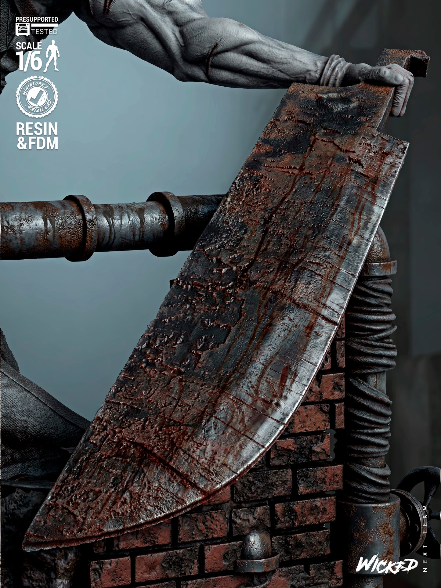 Pyramid Head Statue 3D-Printed Kit