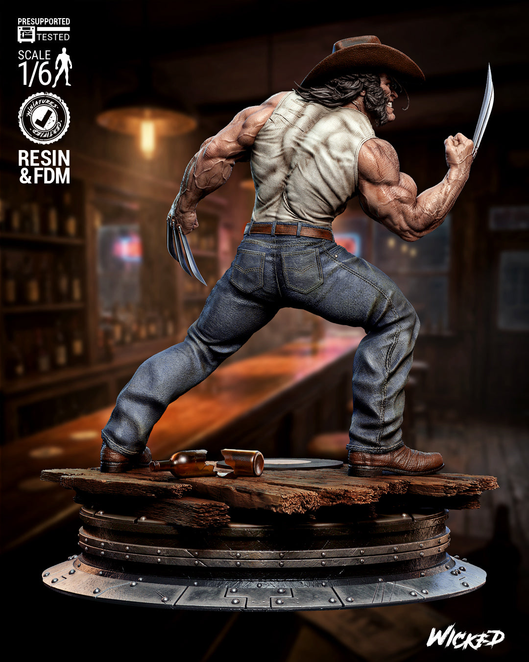 Logan Statue 3D-Printed Kit
