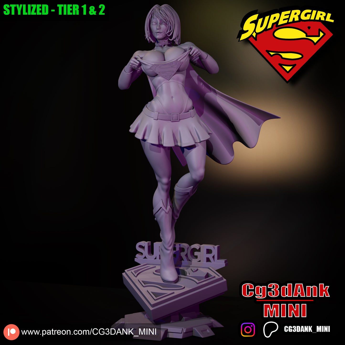 Supergirl Statue