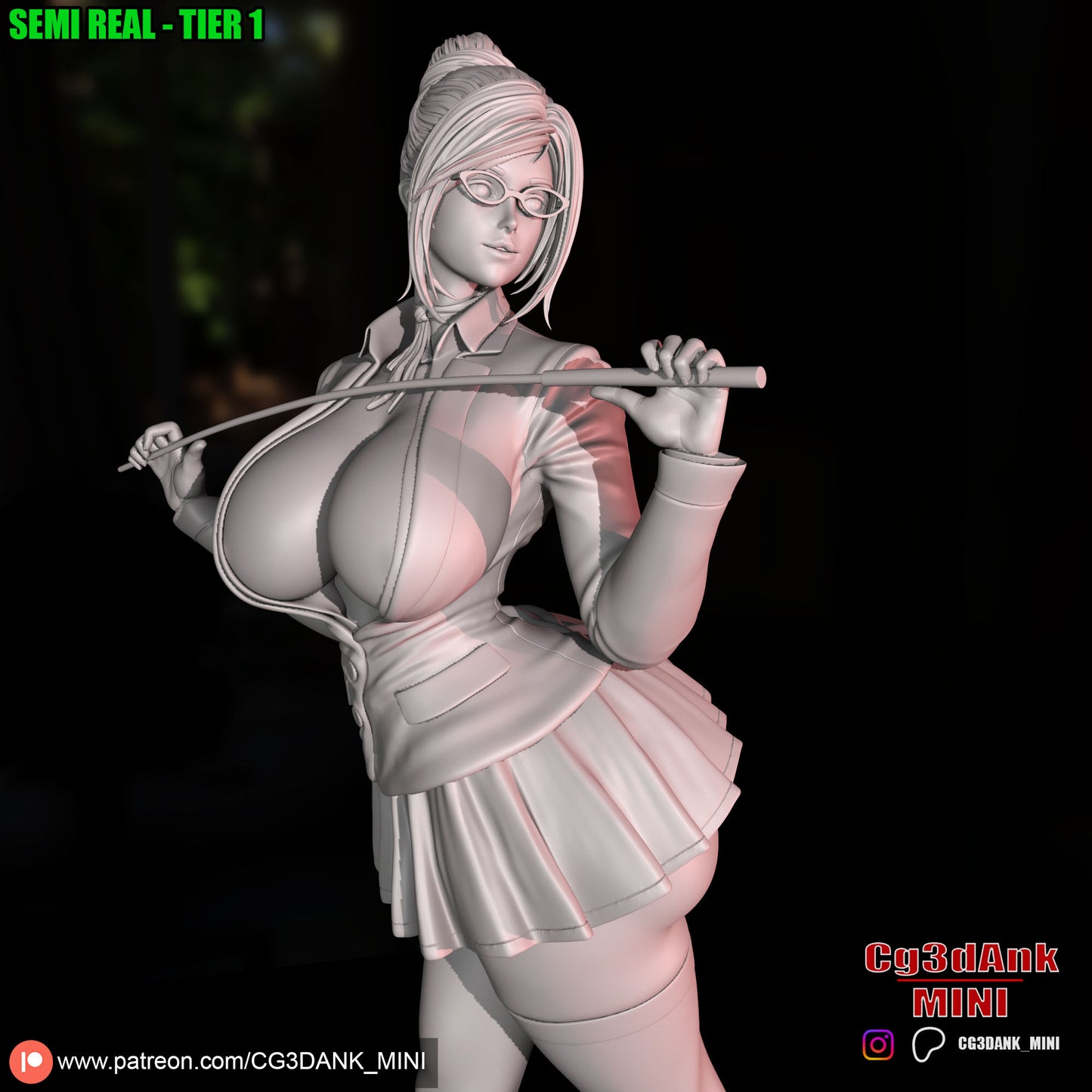Meiko Shiraki Statue 3D-Printed Kit