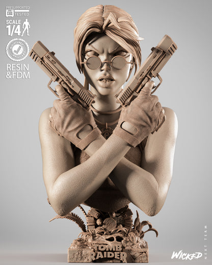 Lara Croft Portrait Bust