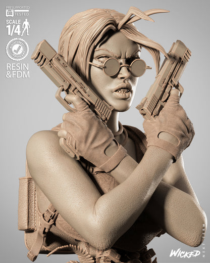 Lara Croft Portrait Bust