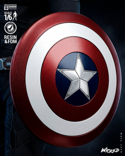Captain America Statue 3D-Printed Kit