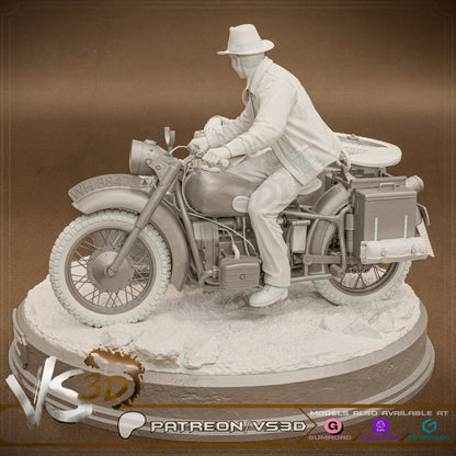 Indiana Jones Diorama Statue 3D-Printed Kit