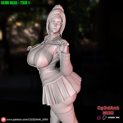 Meiko Shiraki Statue 3D-Printed Kit