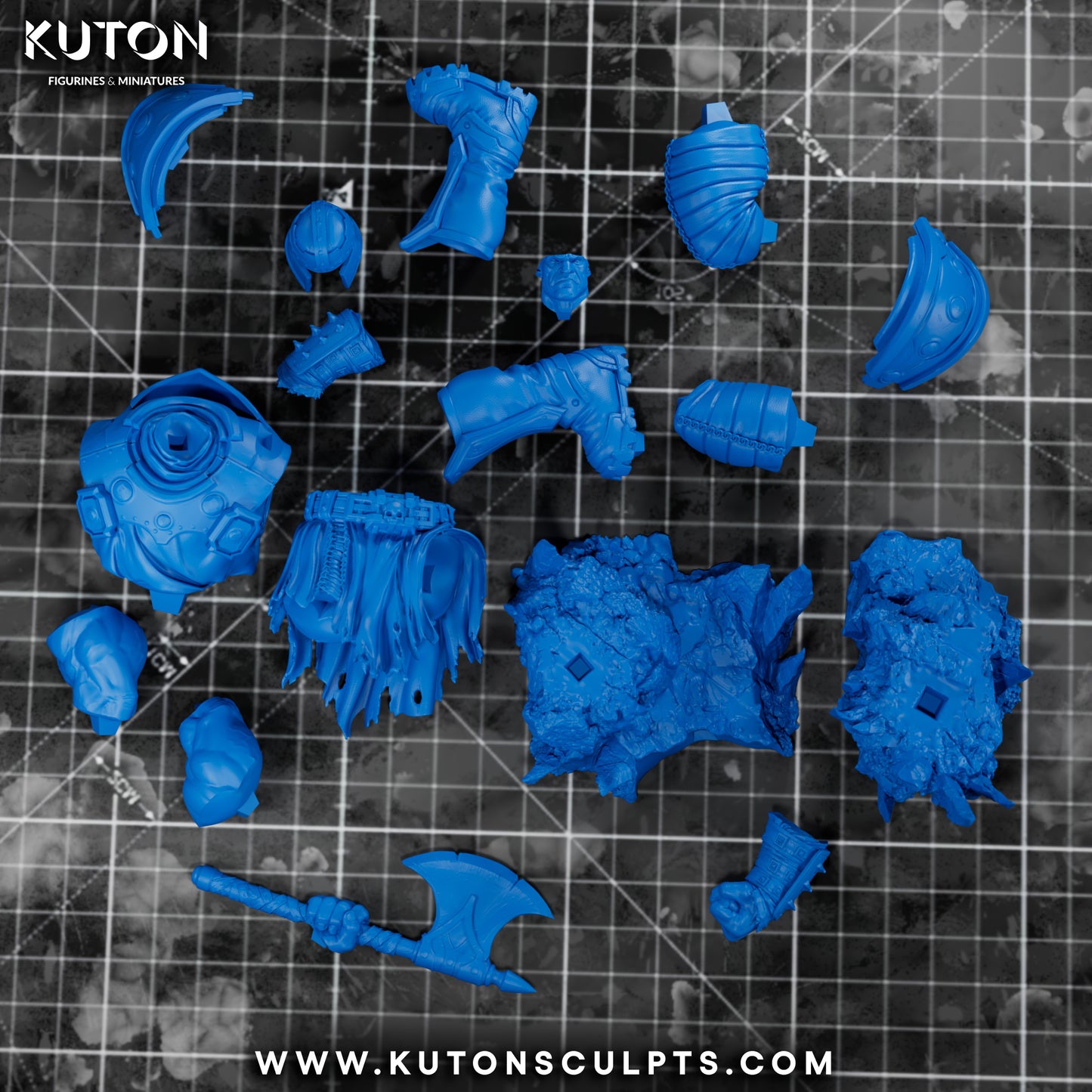 Ram Man Statue 3D-Printed Kit