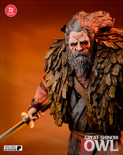 Great Shinobi Owl Statue 3D-Printed Kit