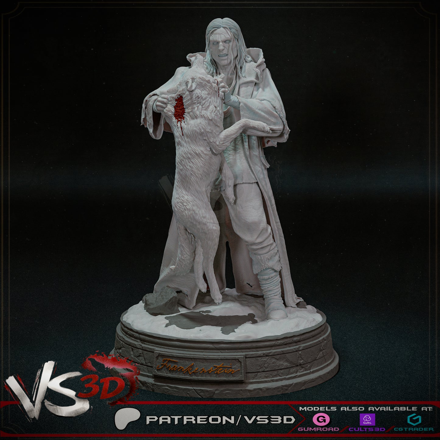 Frankenstein's Monster Statue 3D-Printed Kit