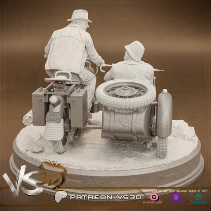 Indiana Jones Diorama Statue 3D-Printed Kit