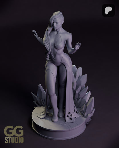 Emma Frost Hellfire Gala Statue 3D-Printed Kit
