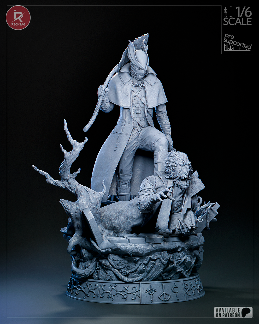 The Hunter Statue 3D-Printed Kit