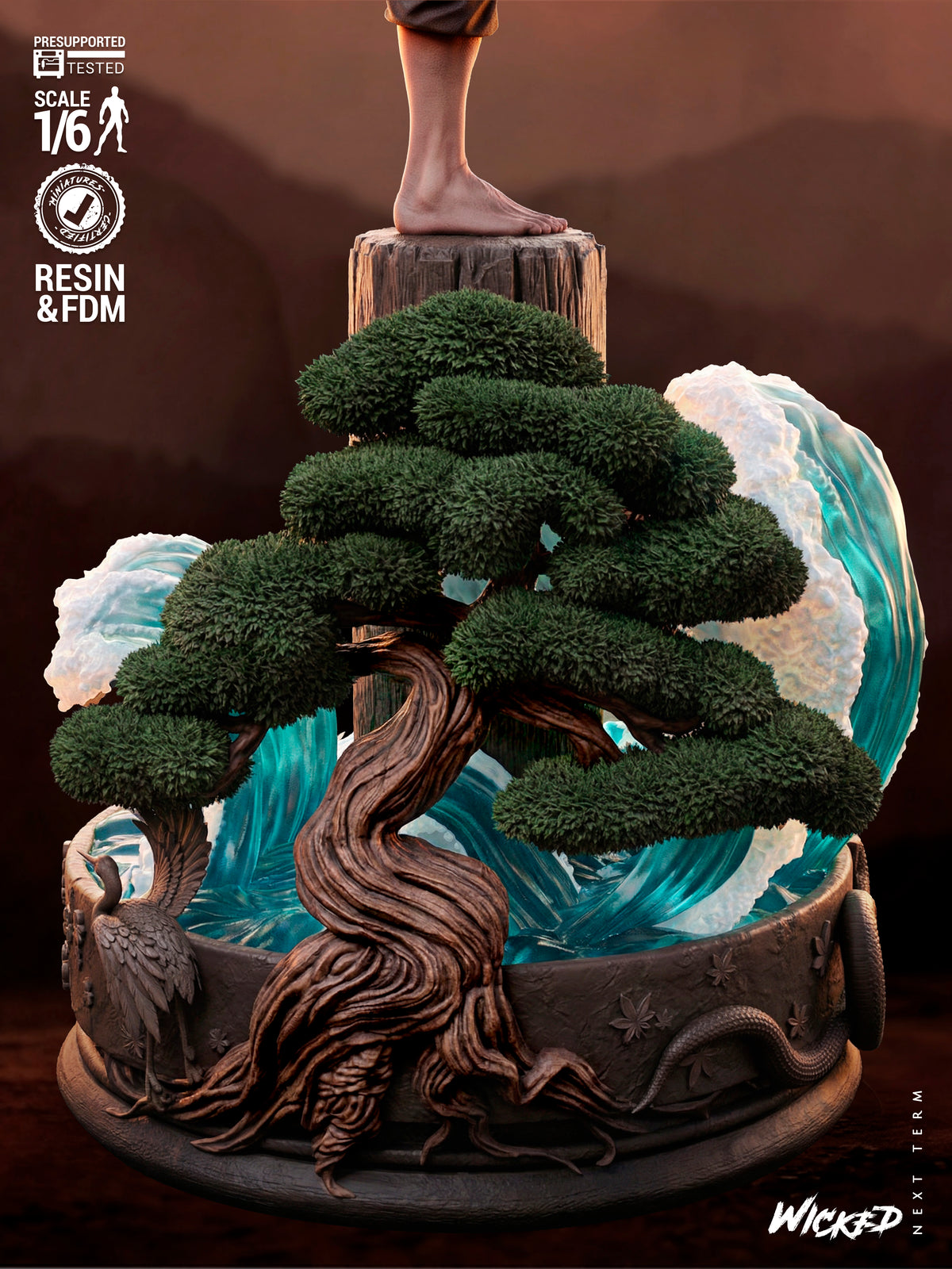 Mr. Miagi Statue 3D-Printed Kit