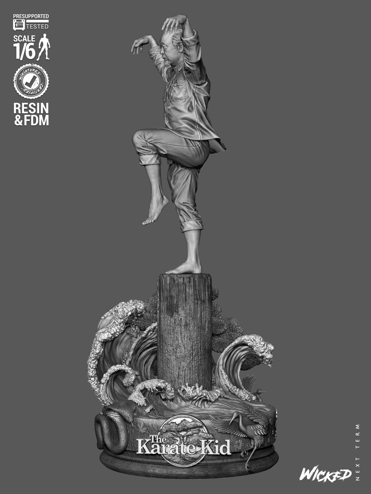 Mr. Miagi Statue 3D-Printed Kit
