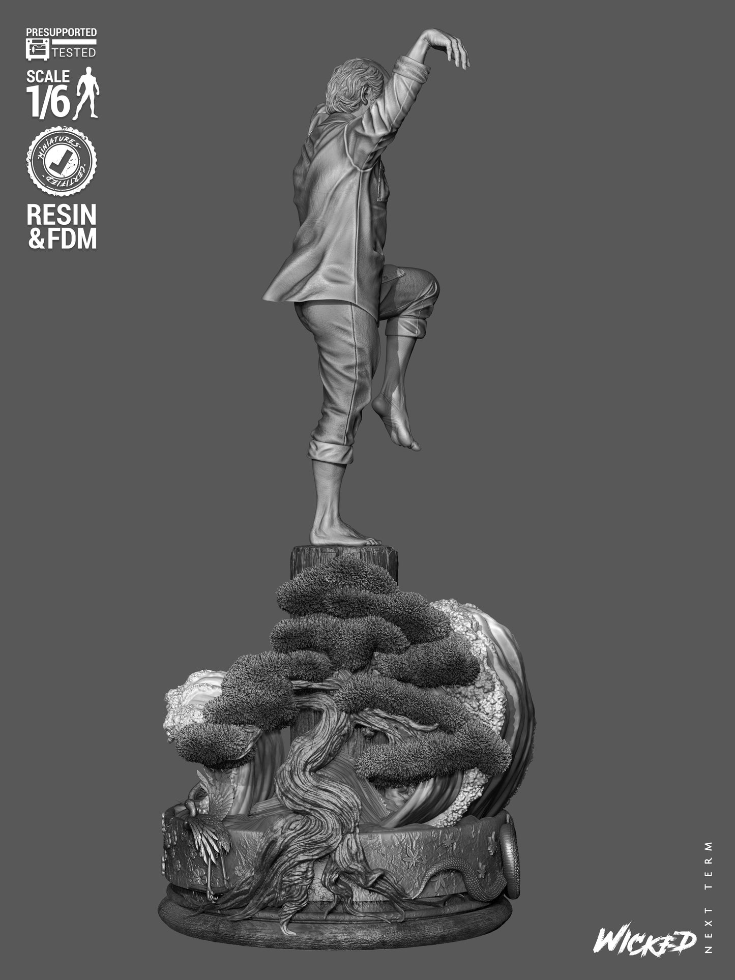 Mr. Miagi Statue 3D-Printed Kit