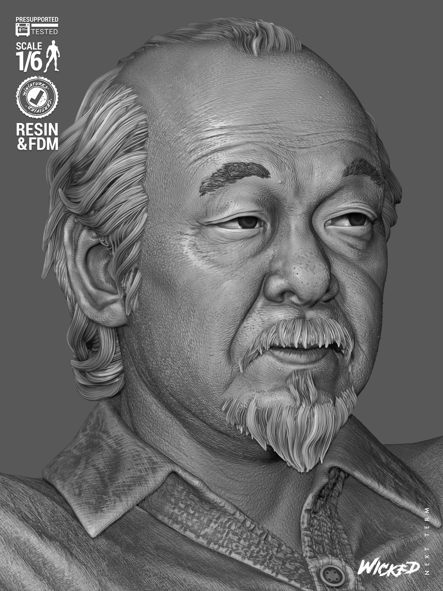 Mr. Miagi Statue 3D-Printed Kit