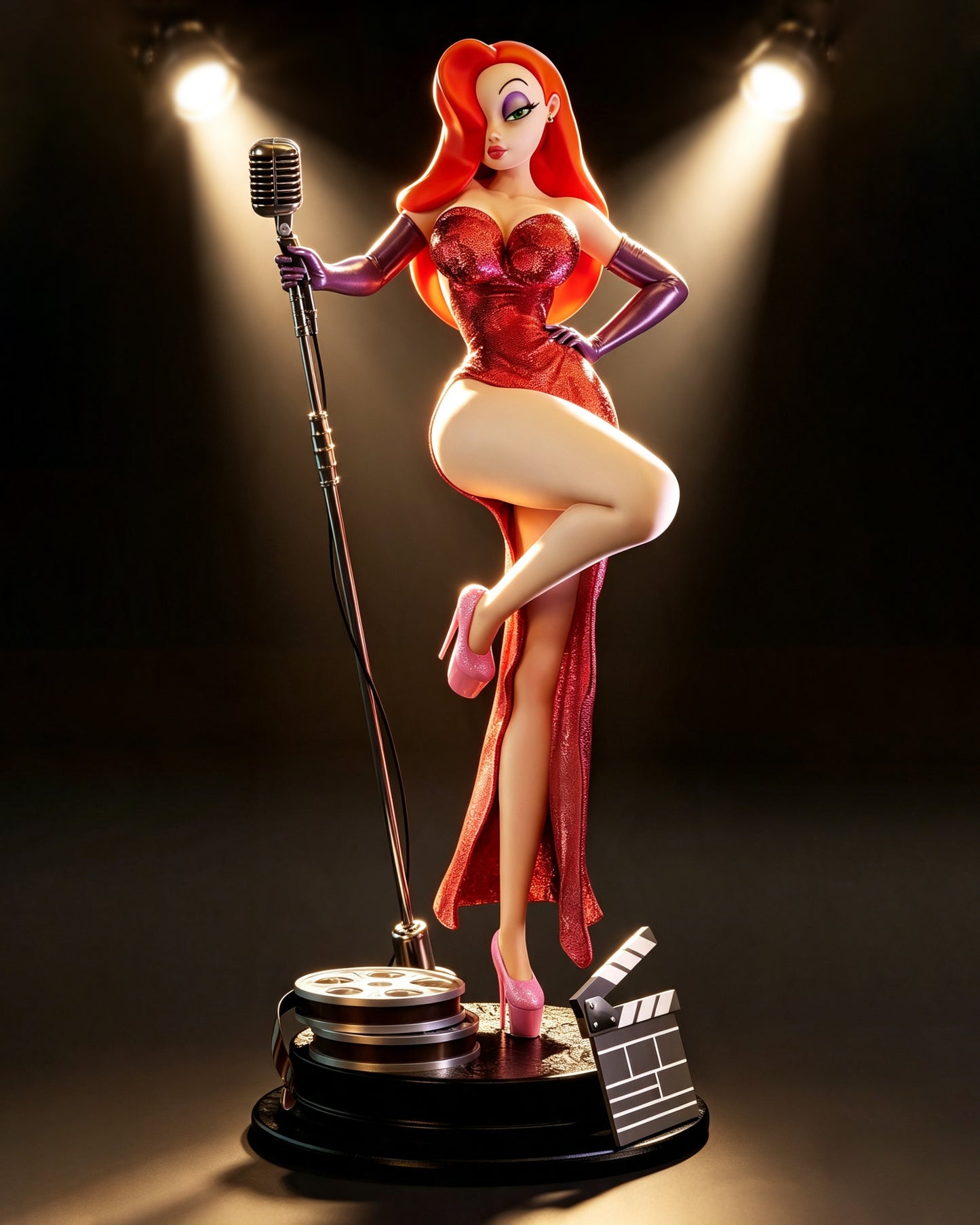Jessica Rabbit Statue 3D-Printed Kit