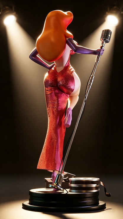 Jessica Rabbit Statue 3D-Printed Kit