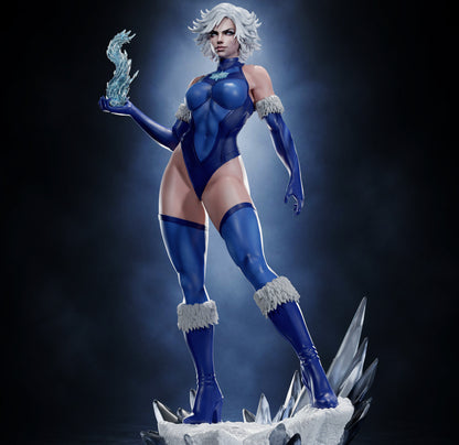 Killer Frost Statue 3D-Printed Kit