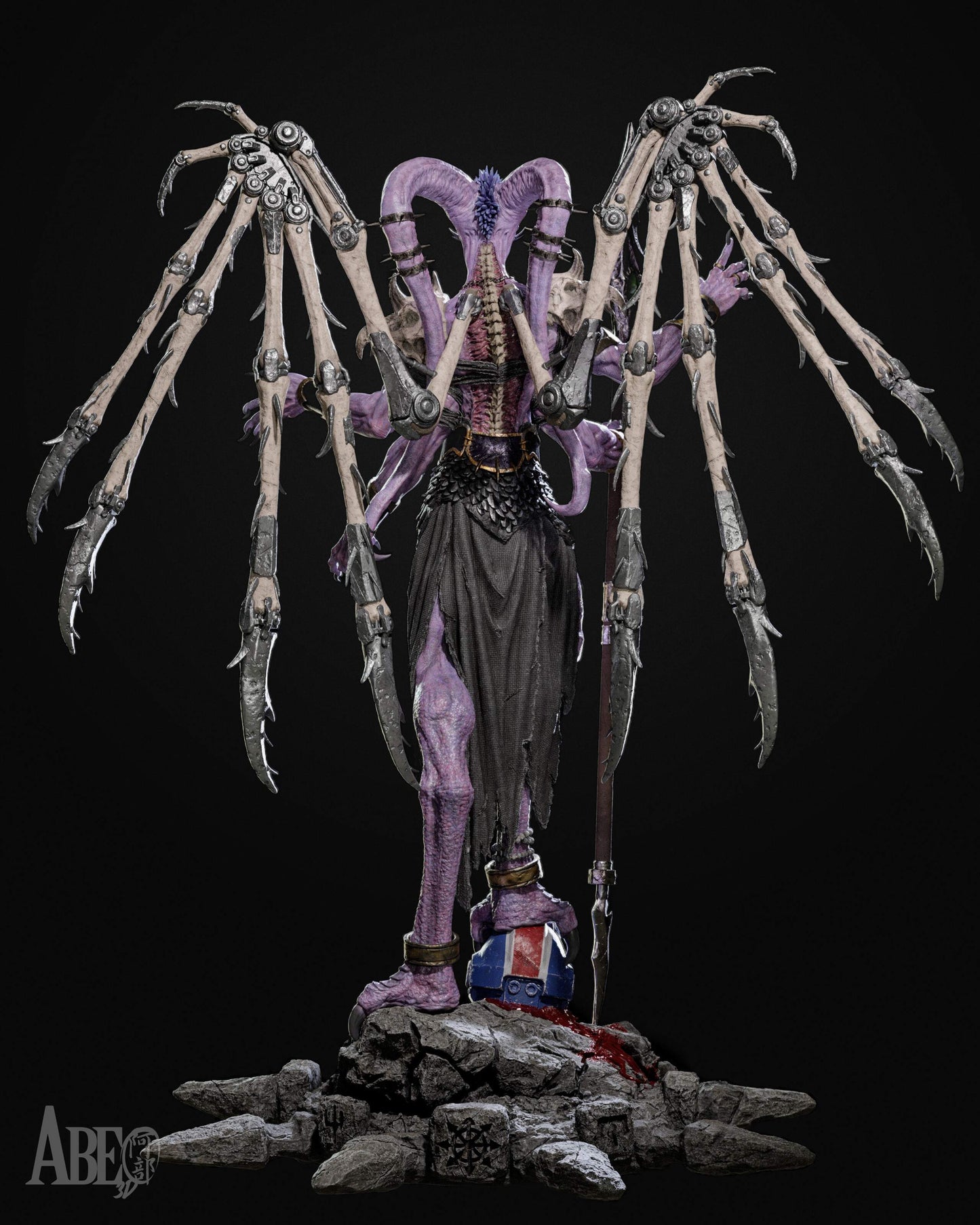 Ninefold Sorcerer Statue 3D-Printed Kit