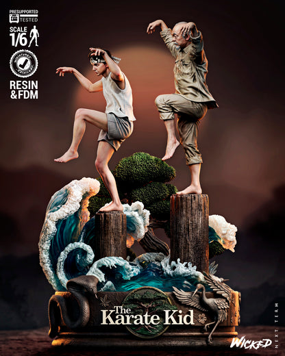 Karate Kid Diorama 3D-Printed Kit