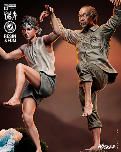Karate Kid Diorama 3D-Printed Kit