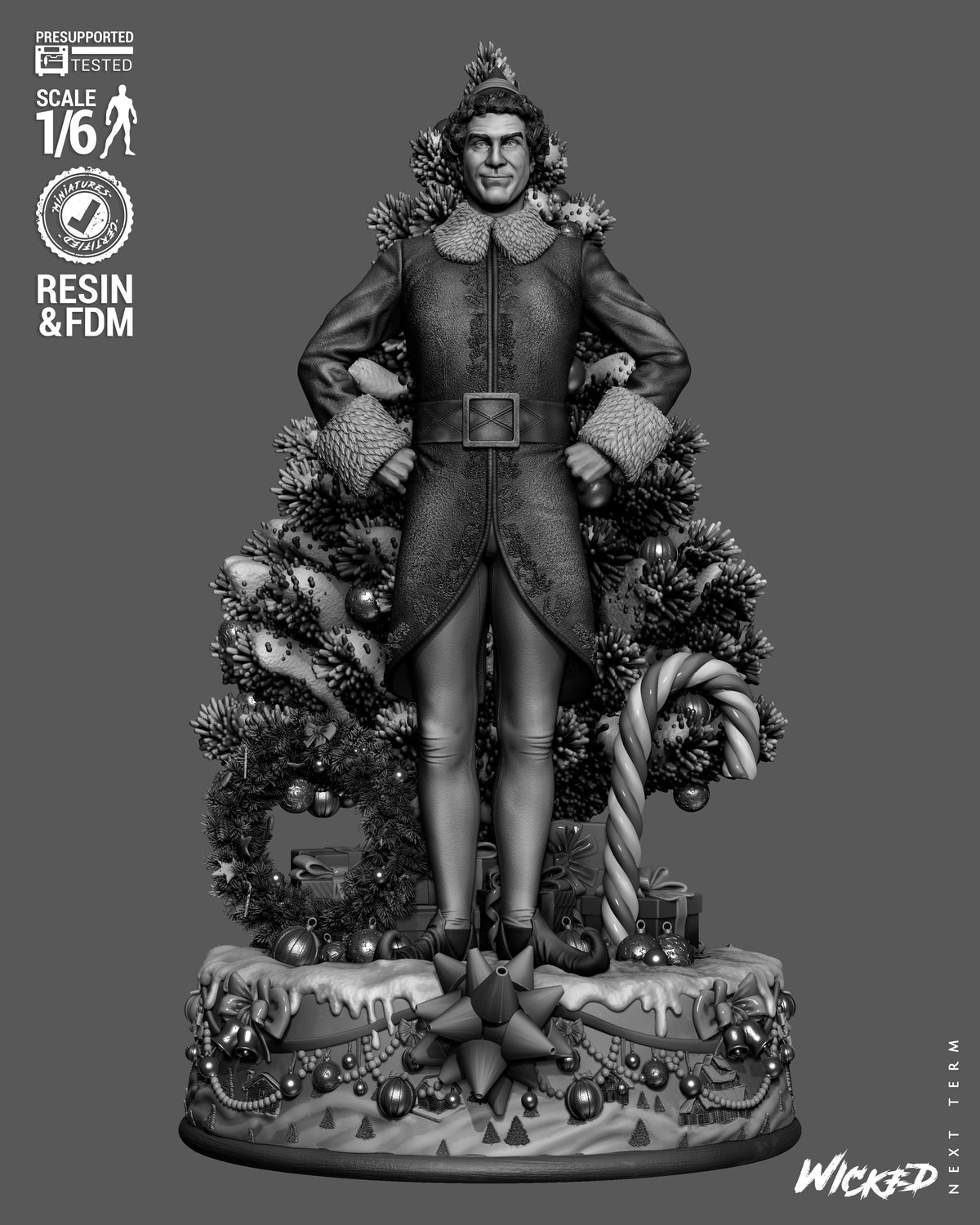 Elf Statue 3D-Printed Kit