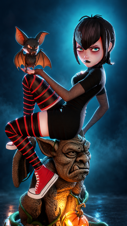 Mavis Dracula Statue 3D-Printed Kit