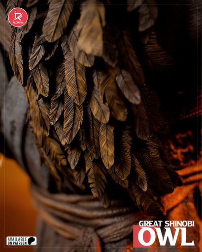 Great Shinobi Owl Statue 3D-Printed Kit