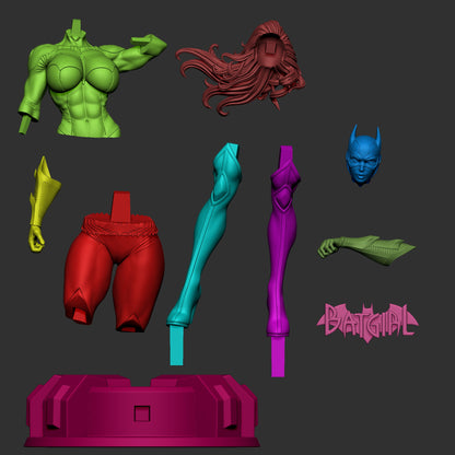 Batgirl Statue 3D-Printed Kit