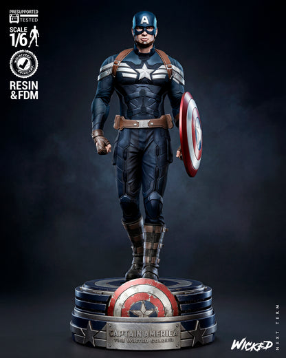 Captain America Statue 3D-Printed Kit