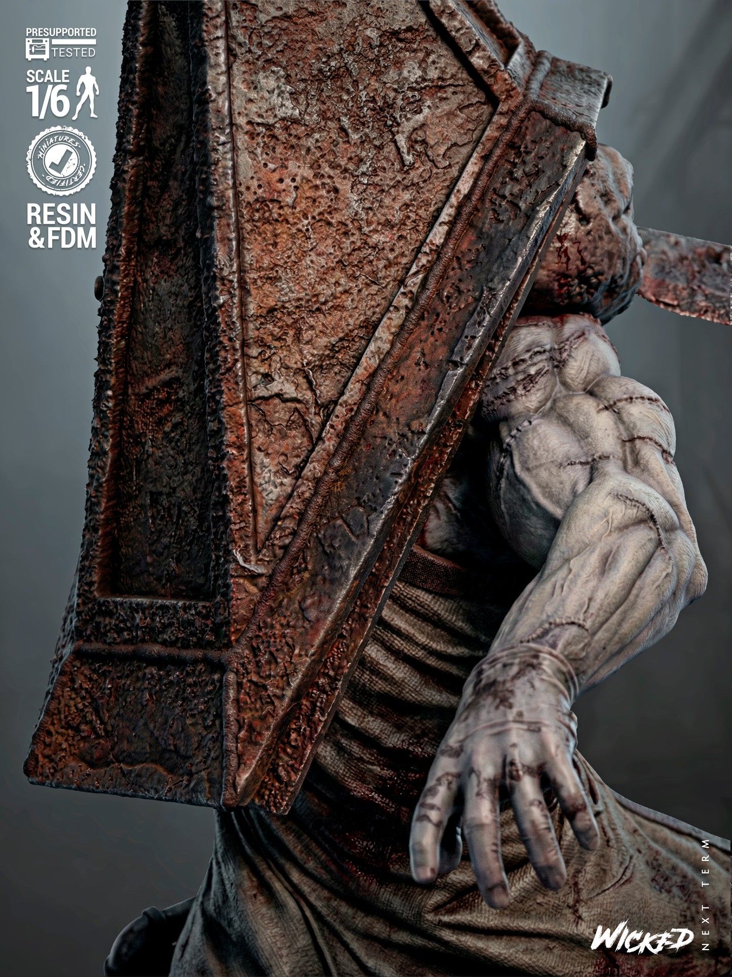 Pyramid Head Statue 3D-Printed Kit